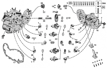 STEUERDECKEL, FITTINGS & ZAHNRÄDER FÜR 45CI & FLATHEAD MODELLE